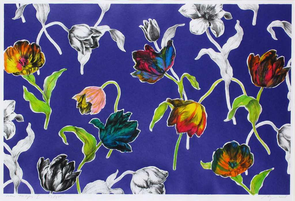 Arjan van Arendonk - New Tulips II - Zeefdruk verkocht voor € 155!