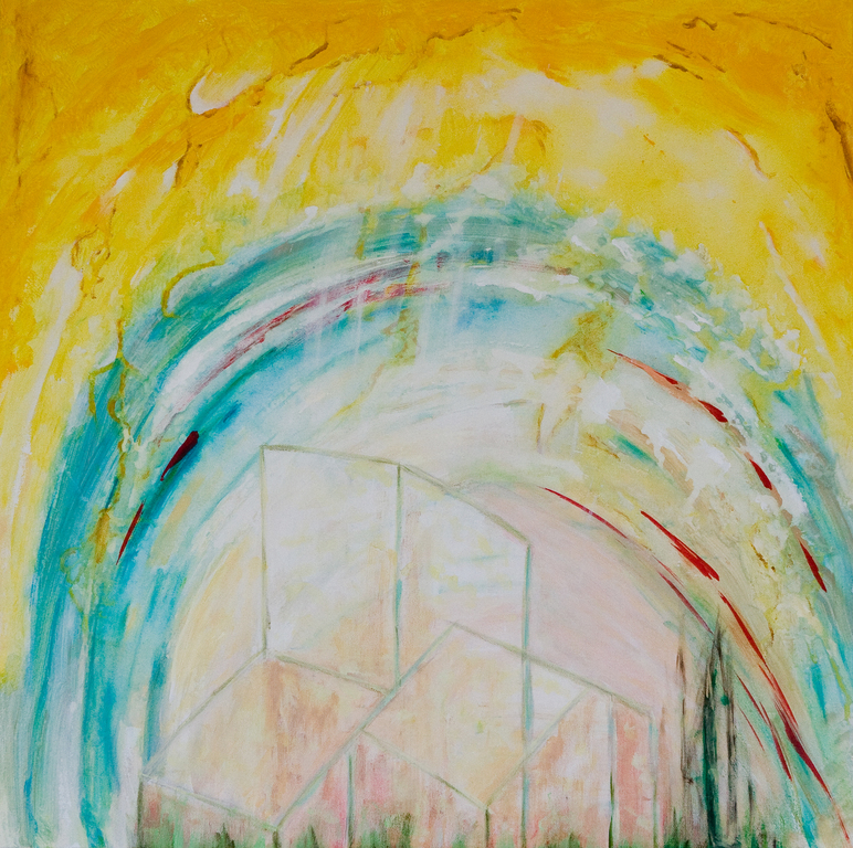 Andrea Groen - Acryl op doek - Ruimte kopen? Bied vanaf 50!
