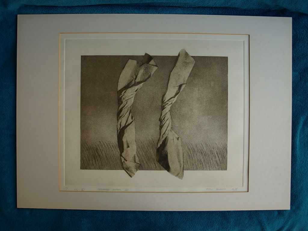 PHIL BLOOM (1945) â�� Ets â�� Gedraaid papier III â�� Gesigneerd â�� 1978 -Oplage 28 ex. kopen? Bied vanaf 95!