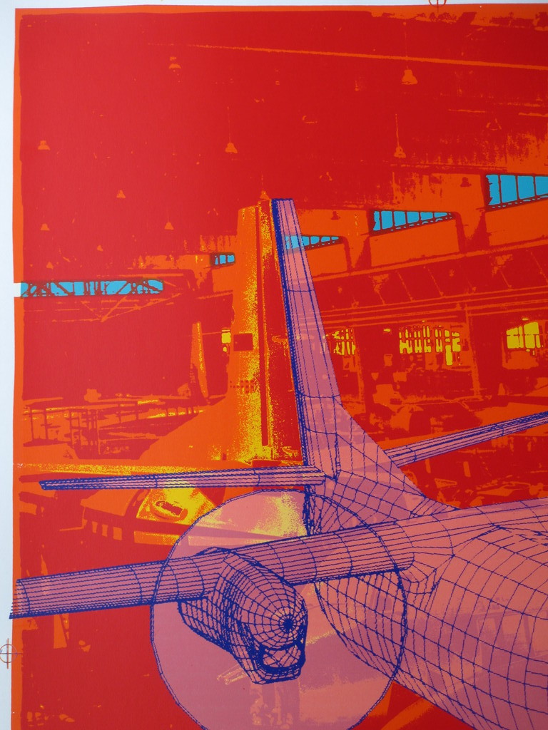 Henk van der Vet, Vliegtuigwereld, Zeefdruk kopen? Bied vanaf 35!