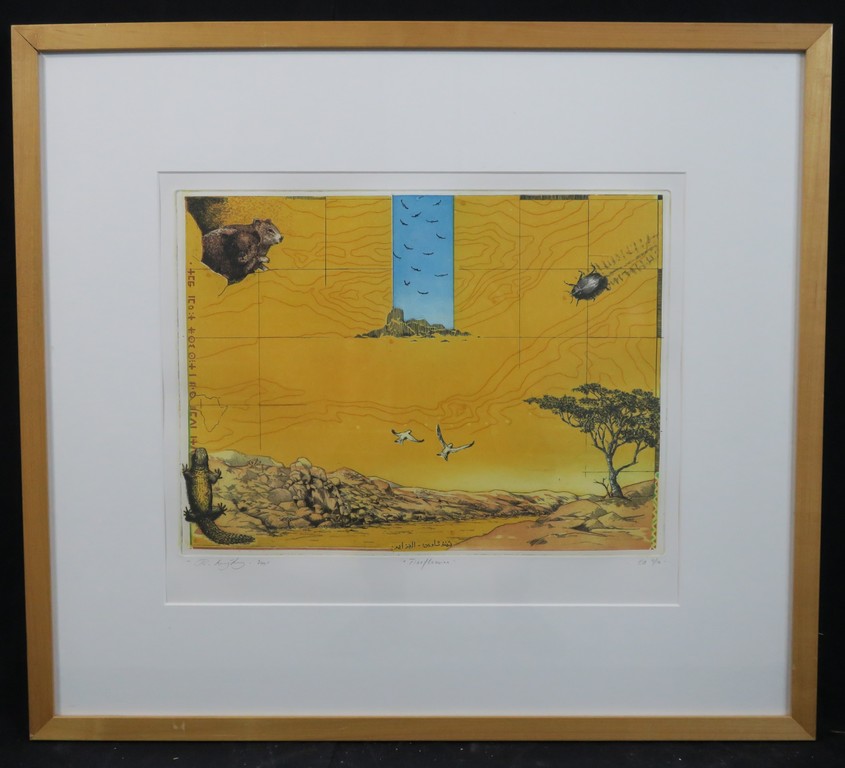 Rolf Weijburg: Ets en Aquatint, Tineftaouine - Ingelijst kopen? Bied vanaf 50!