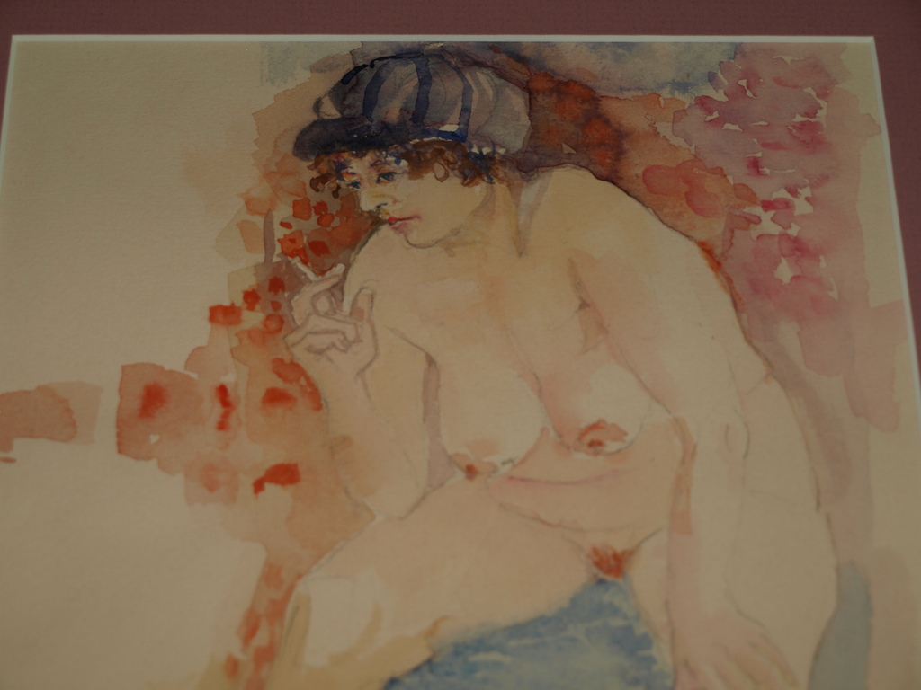 Hansje : Aquarel – Naakte vrouw 1 –Gesigneerd & ingelijst–1999 kopen? Bied vanaf 50!