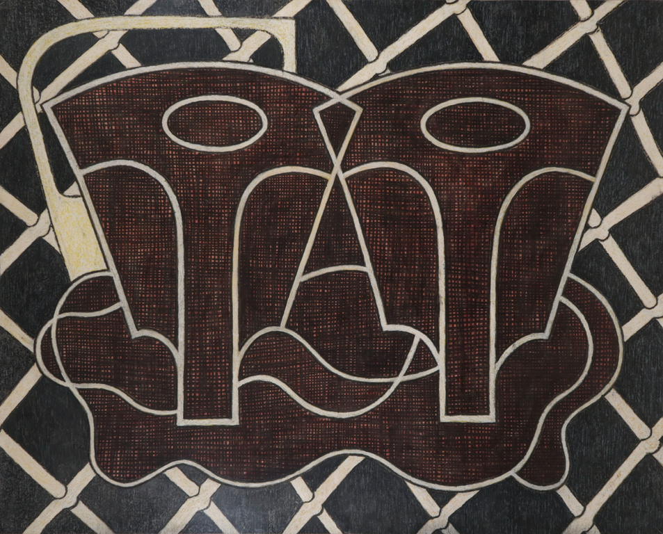 Stella Veldkamp: Gemengde techniek op papier, Kranen I - Ingelijst (Zeer groot) kopen? Bied vanaf 100!