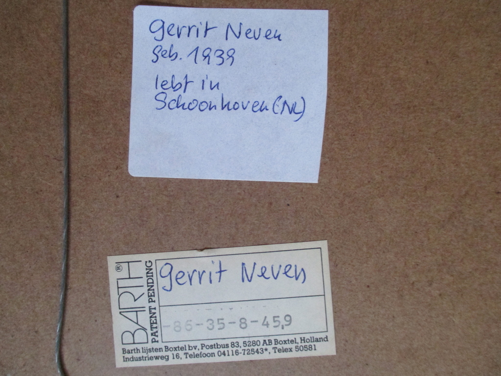 Gerrit Neven, ingelijste aquarel 1986 Barth-lijst kopen? Bied vanaf 190!