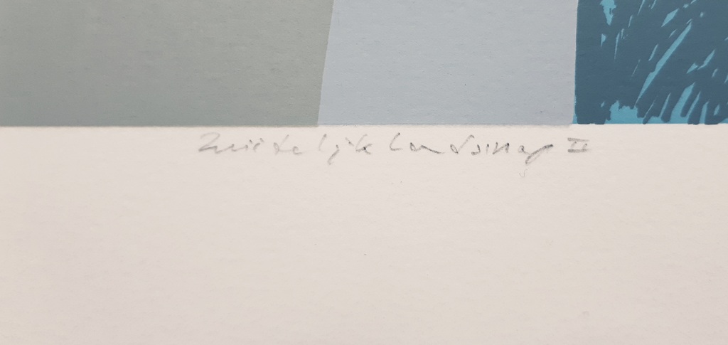 Doris Groeneveld - Doris Groeneveld - Zuidelijk landschap II - zeefdruk kopen? Bied vanaf 20!