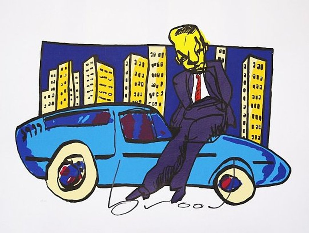 Herman Brood, zeefdruk Sharp dressed kopen? Bied vanaf 1!