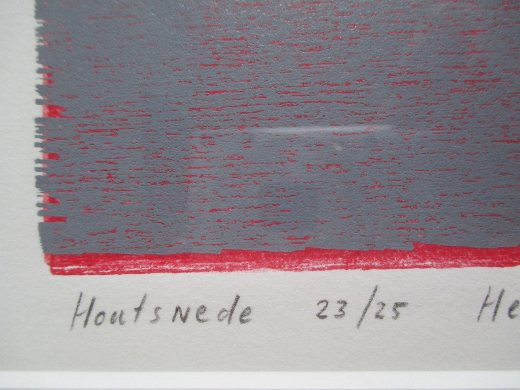 Henriëtte Boerendans, ingelijste houtsnede "Het Arsenaal" Barth-lijst kopen? Bied vanaf 50!