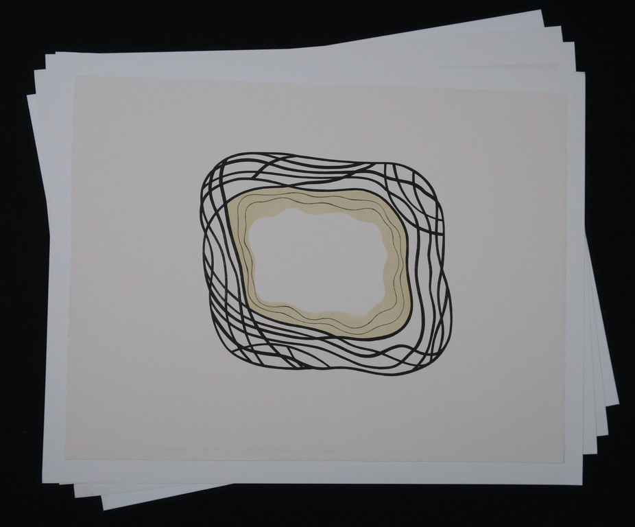 Lot met 4 grafische werken van Gert Taken: Litho, Zonder titel III kopen? Bied vanaf 1!