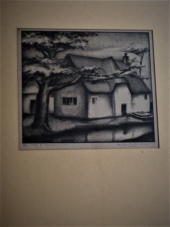 Vroeg A van Dobbenburgh Post Impressionistisch 1927 Litho "huisje Overveen" ges. kopen? Bied vanaf 1!