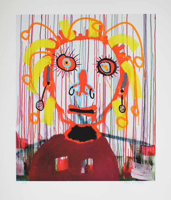 Paul Kostabi - Handgesigneerde Giclee verkocht voor € 35!