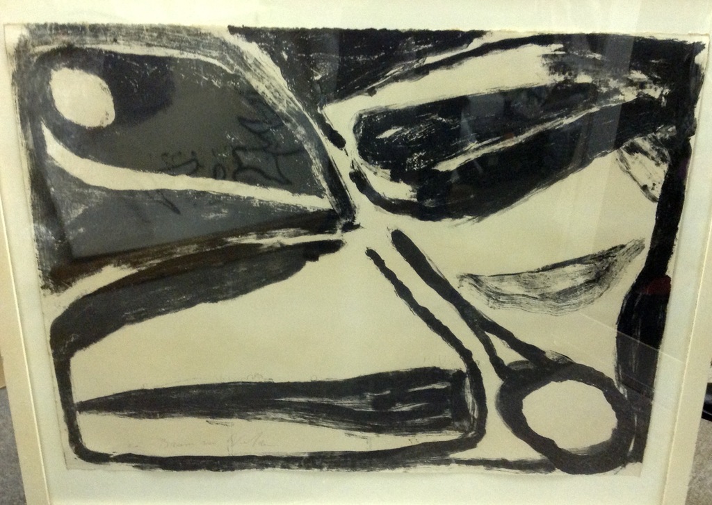 Zwart / Wit litho : Bram van Velde verkocht voor € 175!