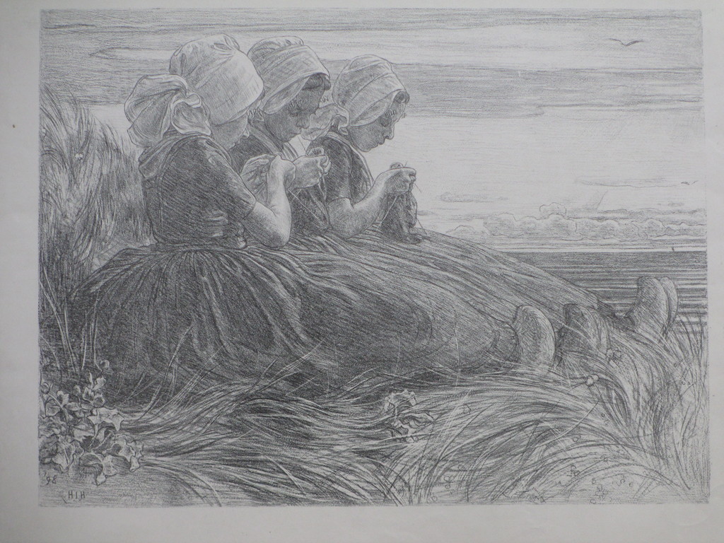 H.J.Haverman, Duinvlindertjes Zoutelande, Litho 1898 verkocht voor € 750!