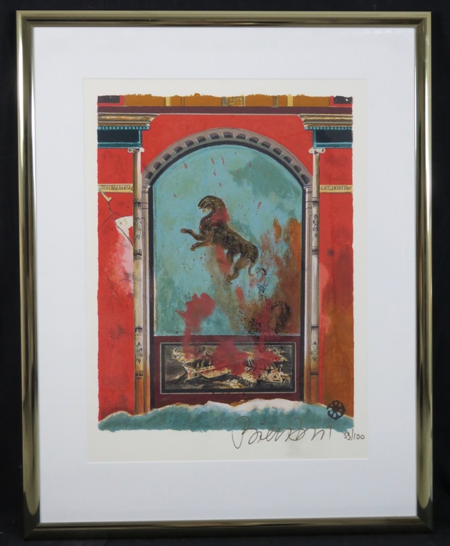 Gerti Bierenbroodspot: Zeefdruk, Z.T. - Ingelijst verkocht voor € 60!