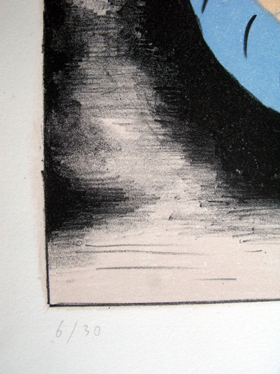 NOUR EDINE JARRAM - groot abstract werk in kleine oplage - gesigneerd in potlood r.o. kopen? Bied vanaf 40!