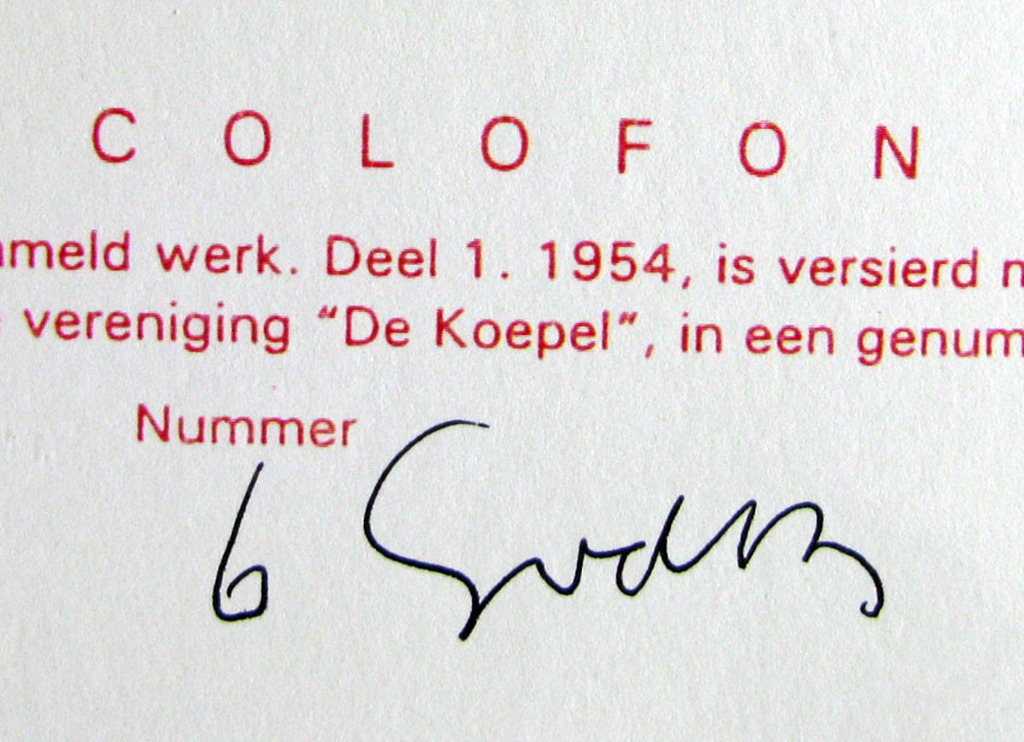 Siep van den Berg (1913-1998) - RIJMPRENT met gedicht van Martinus Nijhoff kopen? Bied vanaf 1!