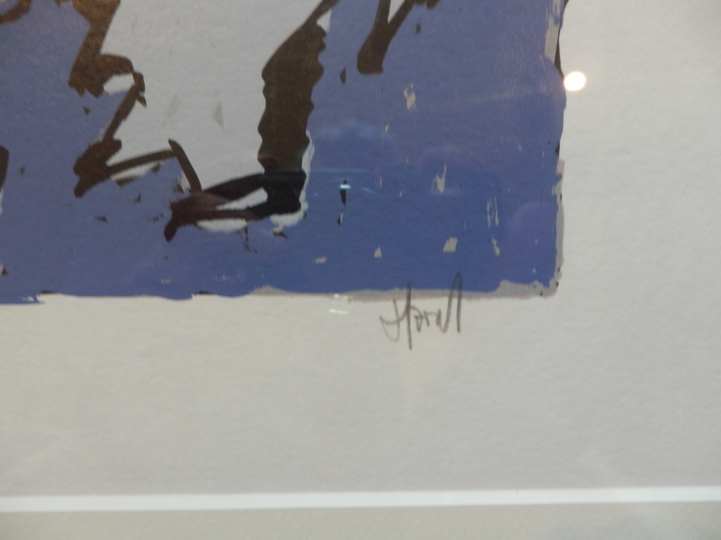 AD van HASSEL  Zeefdruk ,,HERMAN BROOD,,   Ingelijst  Handgesigneerd kopen? Bied vanaf 1!