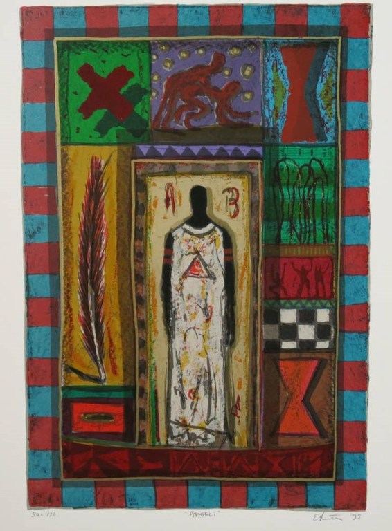 Eric Toebosch, litho: Angeli verkocht voor € 50!