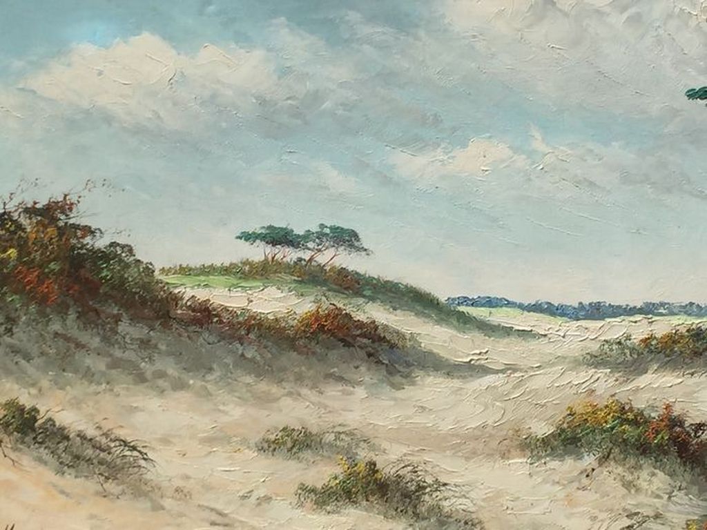 Duinlandschap, olieverf op doek, gesigneerd kopen? Bied vanaf 1!