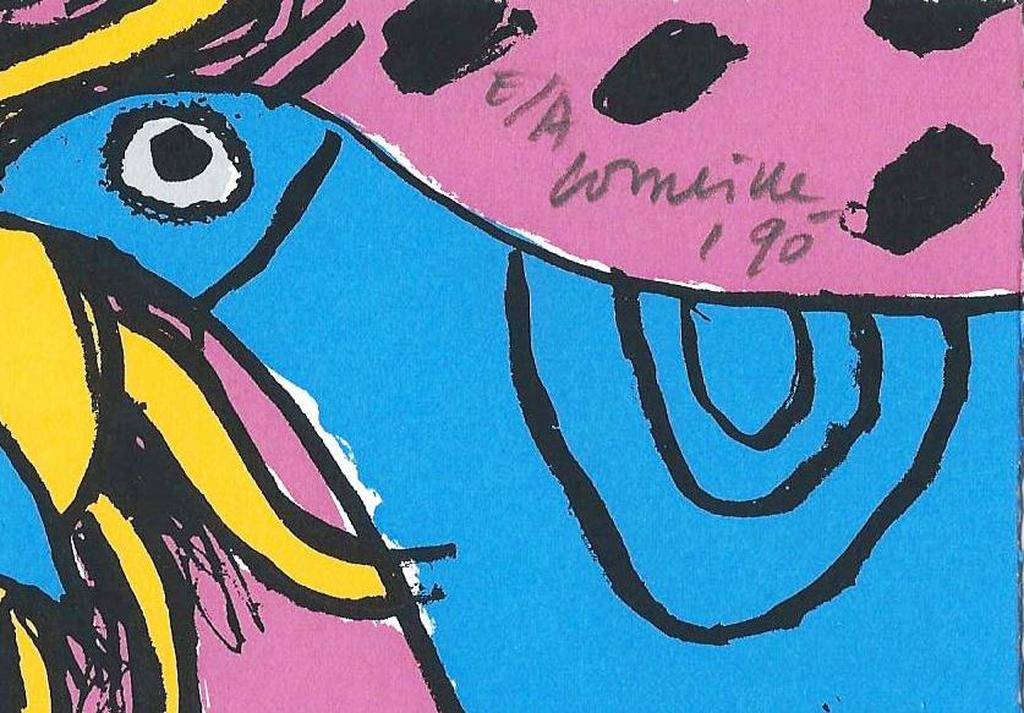 Corneille : vrouw en vogels in blauw  kopen? Bied vanaf 1!