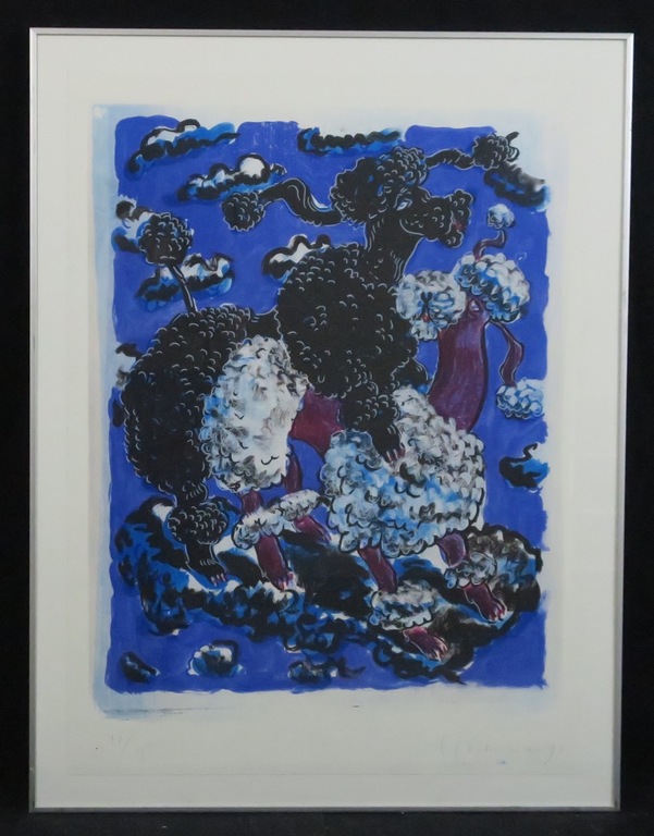 Frans Franciscus: Zeefdruk, Two bitches making out - Ingelijst kopen? Bied vanaf 50!