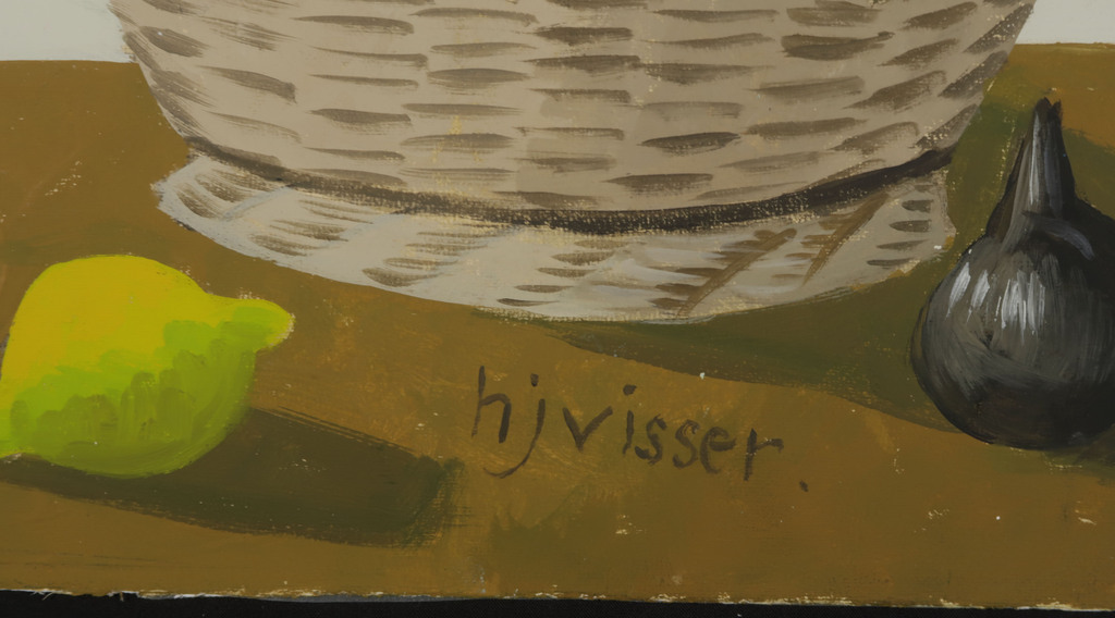 Hendrik Jan Visser: Gouache, Fruitmand kopen? Bied vanaf 20!