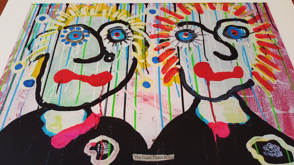 PAUL KOSTABI - GOOD TIMES, Lithografie, handgesigneerd, oplage 75 kopen? Bied vanaf 1!