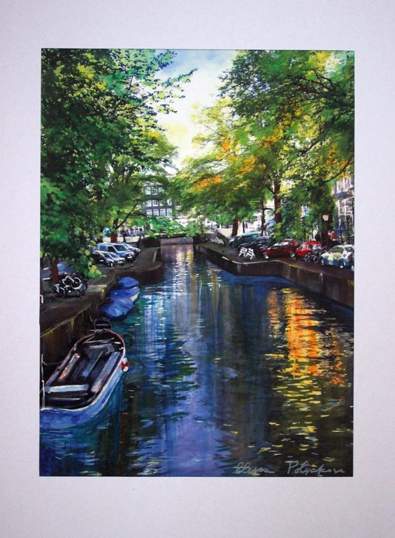 Elena Polyakova:   Amsterdam, Gemengde techniek kopen? Bied vanaf 100!