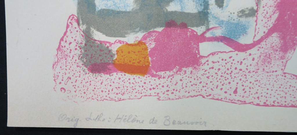 Helene de Beauvoir: Litho, Abstracte compositie kopen? Bied vanaf 1!
