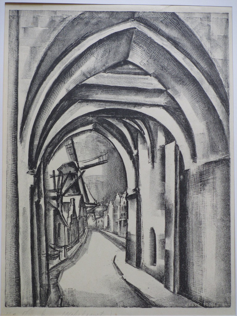 Jelle Troelstra, Nobelpoort Zierikzee, Litho kopen? Bied vanaf 25!