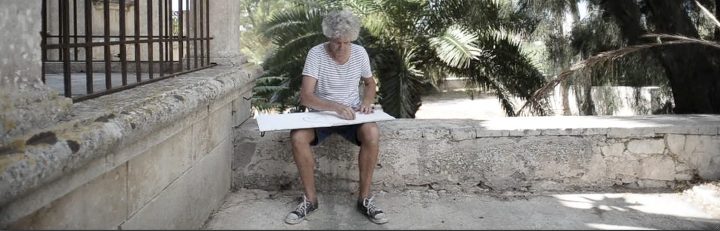 Guus van Eck - Markt in Sittard, gemengde techniek op papier kopen? Bied vanaf 150!