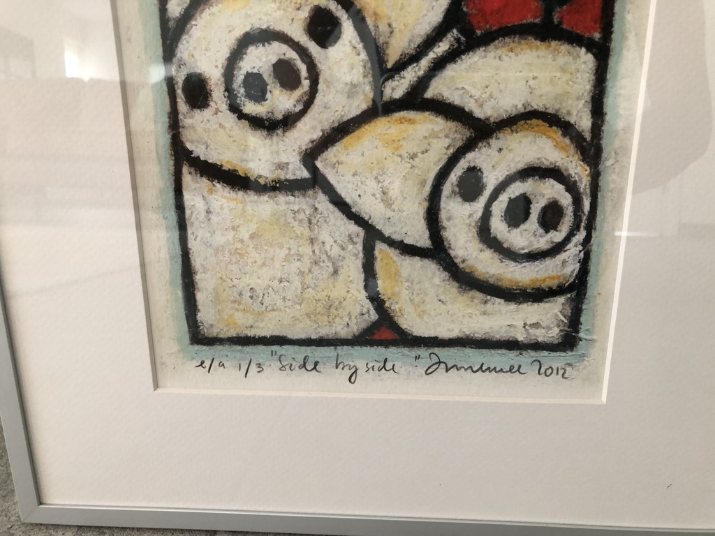 Hans Innemee ; side by side ingelijst verkocht voor € 80!