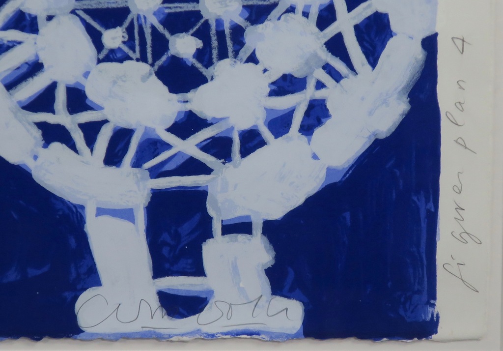 Cees Dolk: Zeefdruk, Figurenplan 4 -Ingelijst kopen? Bied vanaf 40!