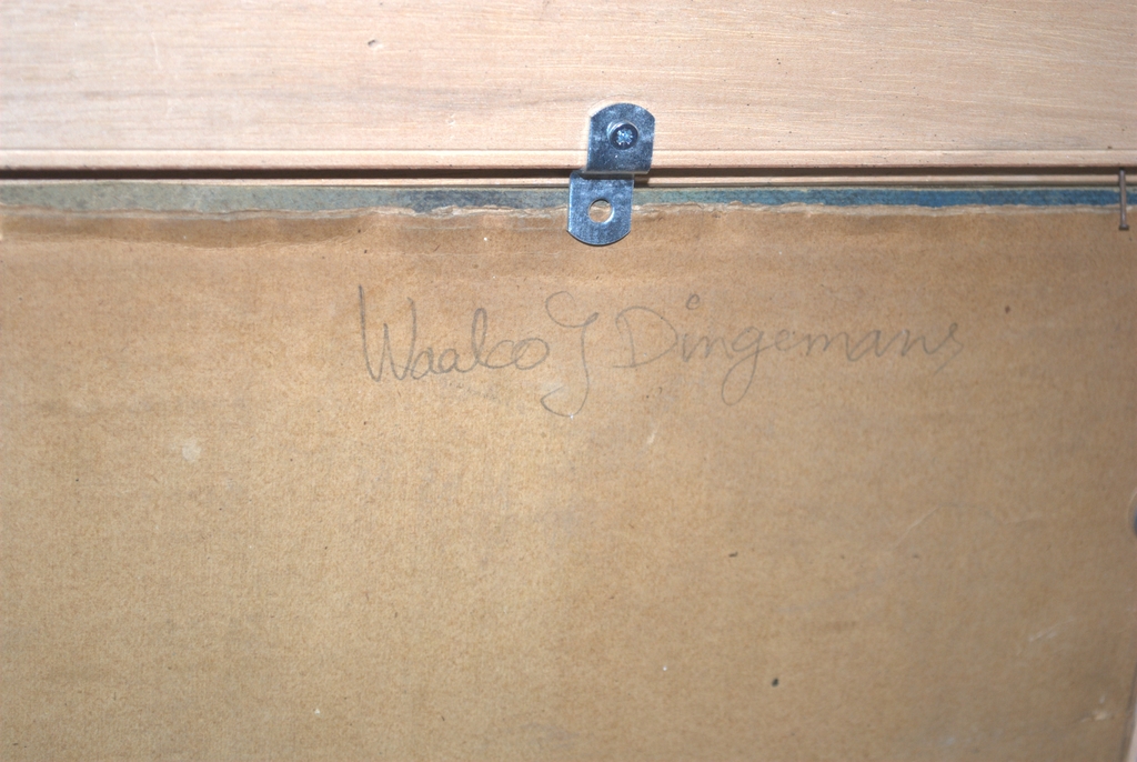 Paard in de wei -- zeer grote pastel op karton, gesigneerd en ingelijst. kopen? Bied vanaf 89!