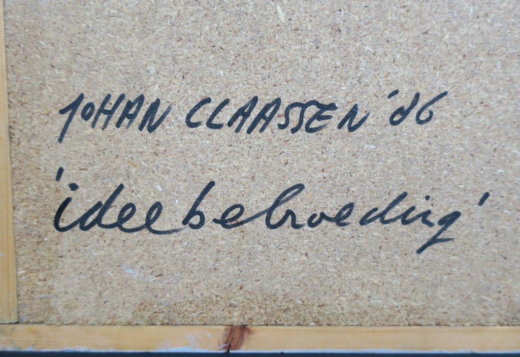 Johan Claassen: Gemengde techniek, Ideebebroeding - Ingelijst kopen? Bied vanaf 50!