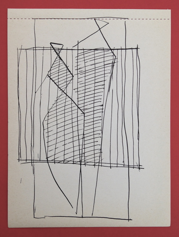 Siep van den Berg, Originele tekening uit 1956, '2 Figuren' verkocht voor € 40!