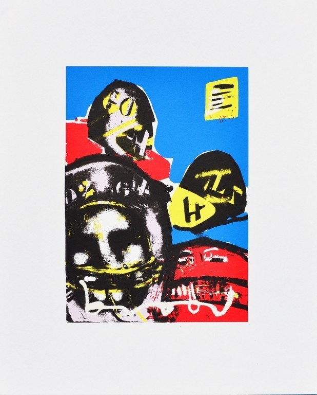 Herman Brood - Zeefdruk "Football" kopen? Bied vanaf 1!