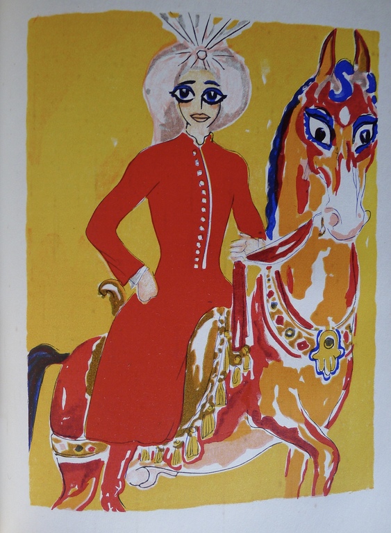 Kees van Dongen,Houtgravure ,'Aladdin à cheval', houtgravure,1955,1001 nacht kopen? Bied vanaf 35!