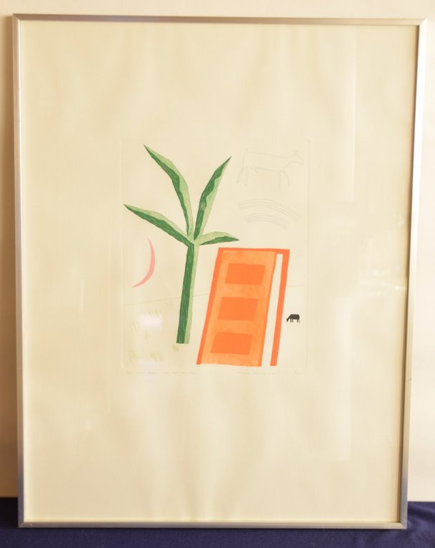 Harrie Gerritz - Ets - De roze maan van het zuiden kopen? Bied vanaf 10!