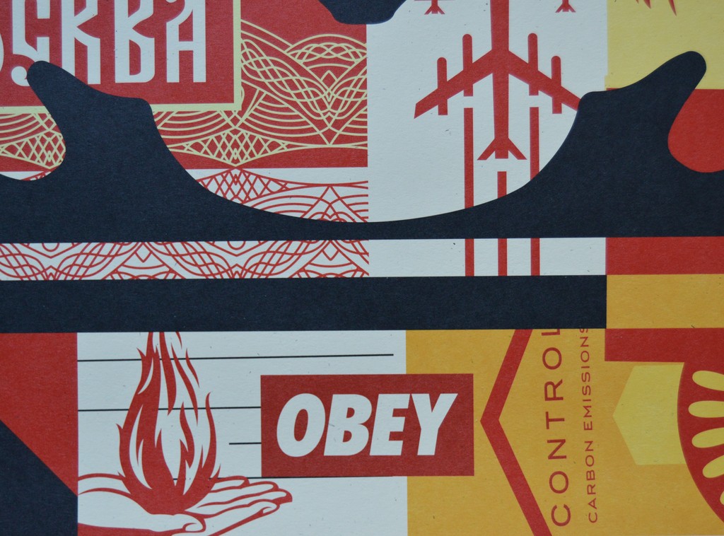 Shepard Fairey (OBEY) - Obey 3 face collage #2 - offset - gesigneerd kopen? Bied vanaf 59!