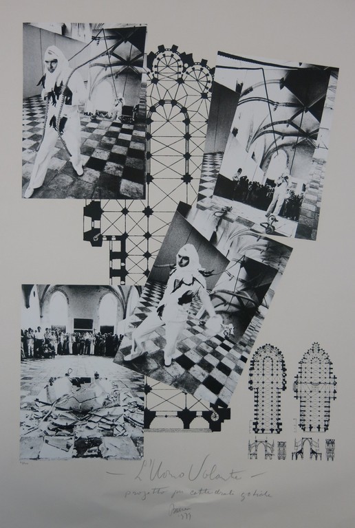 Marinus Boezem: Zeefdruk, L Uomo Volante progetto per Cattedrali gotiche (Groot) kopen? Bied vanaf 1!