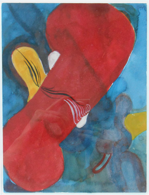 Floor van Keulen, aquarel, 1997 ( Ingelijst) verkocht voor € 60!