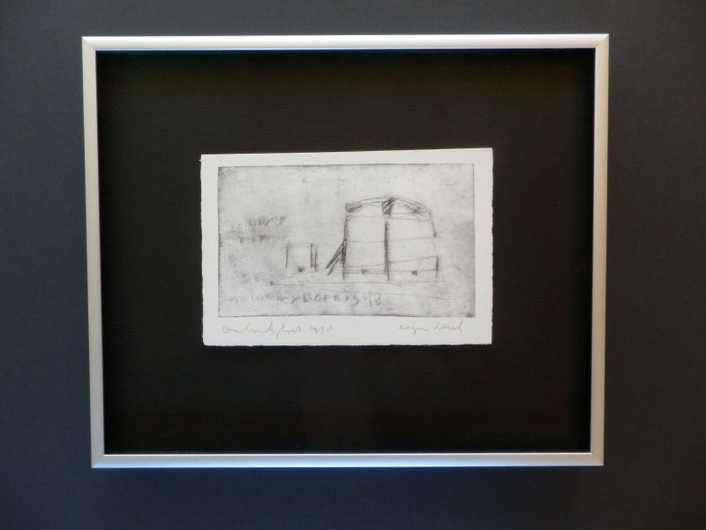 ANTON HEIJBOER  Litho   DE HOOIBERG   Handgesigneerd uit 1978  INGELIJST verkocht voor € 75!