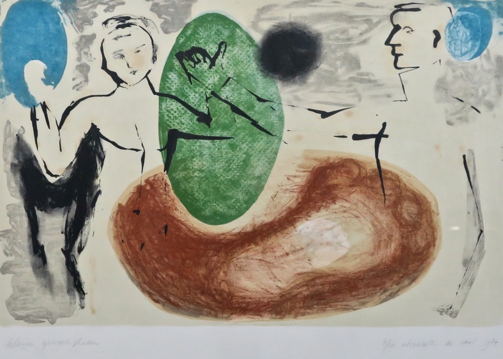 Elizabeth de Vaal: Litho, Kleine gevoeligheden - Ingelijst kopen? Bied vanaf 1!