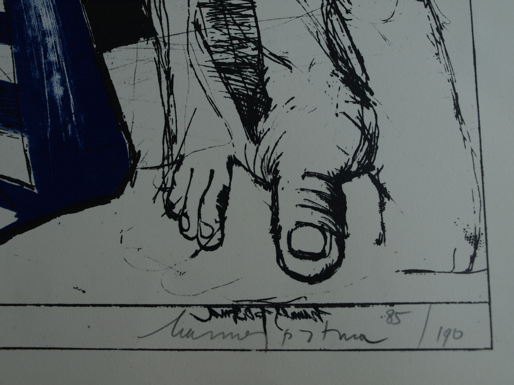 Hannes Postma : Kleurenlitho, Essay in Ballistics II –Gesigneerd – 1965 kopen? Bied vanaf 1!