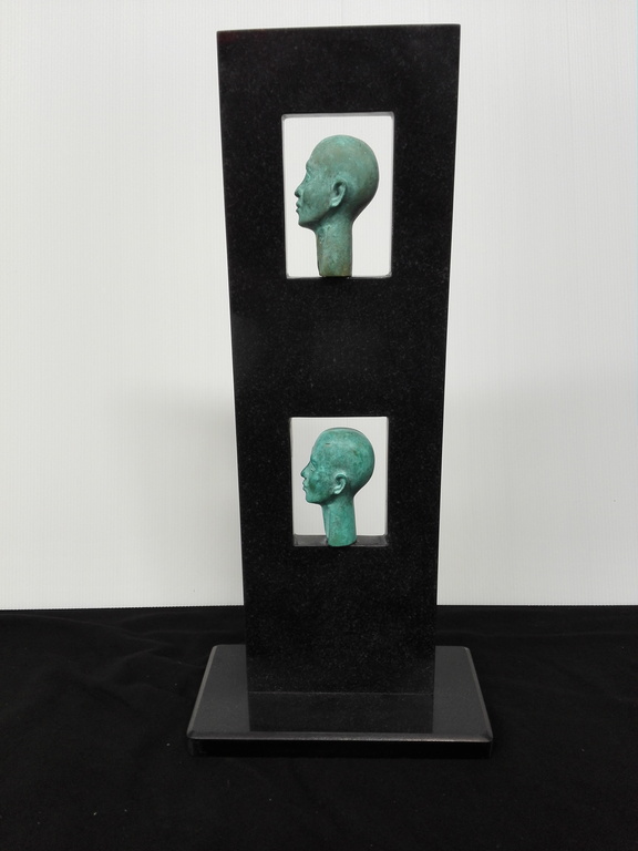 Eric Couzy, beeld, marmer in combinatie met brons kopen? Bied vanaf 175!