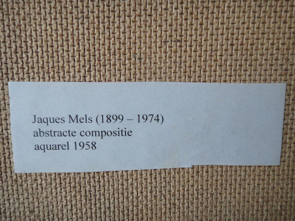 BIJZONDER: Jacques Mels (1899-1974), aquarel, 'kleurrijk abstract' BIJZONDER kopen? Bied vanaf 65!