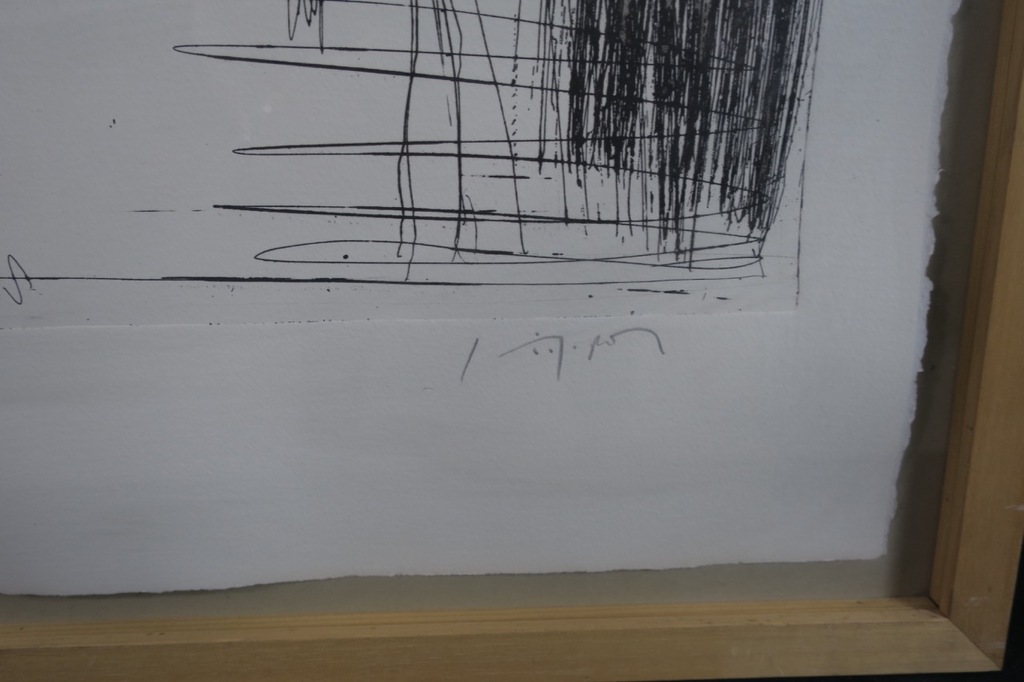 Jan van der Pol: Ets, Z.T. (hoofd) - Ingelijst kopen? Bied vanaf 50!