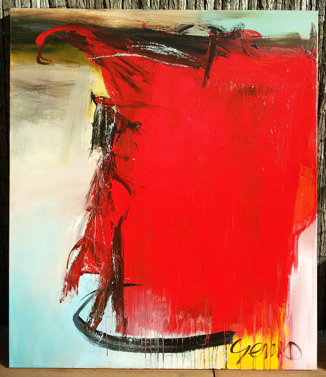 Gerriet Postma - Abstracte compositie, acrylverf op doek (zeer groot) kopen? Bied vanaf 1200!