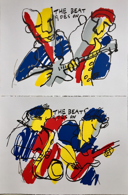 Herman Brood - Originele Handgesigneerde Zeefdruk: " The Beat Goes On 2" kopen? Bied vanaf 1!