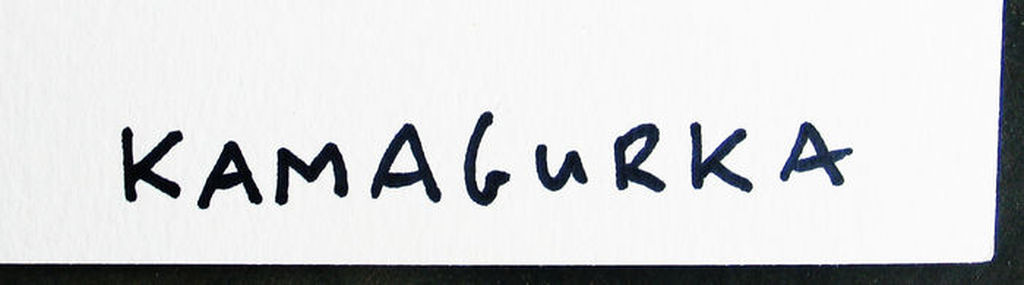 KAMAGURKA aquarel schilderij op papier, gesigneerd kopen? Bied vanaf 400!